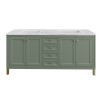 Chicago 72" Double Smokey Celadon ( Vanity Only Pricing)